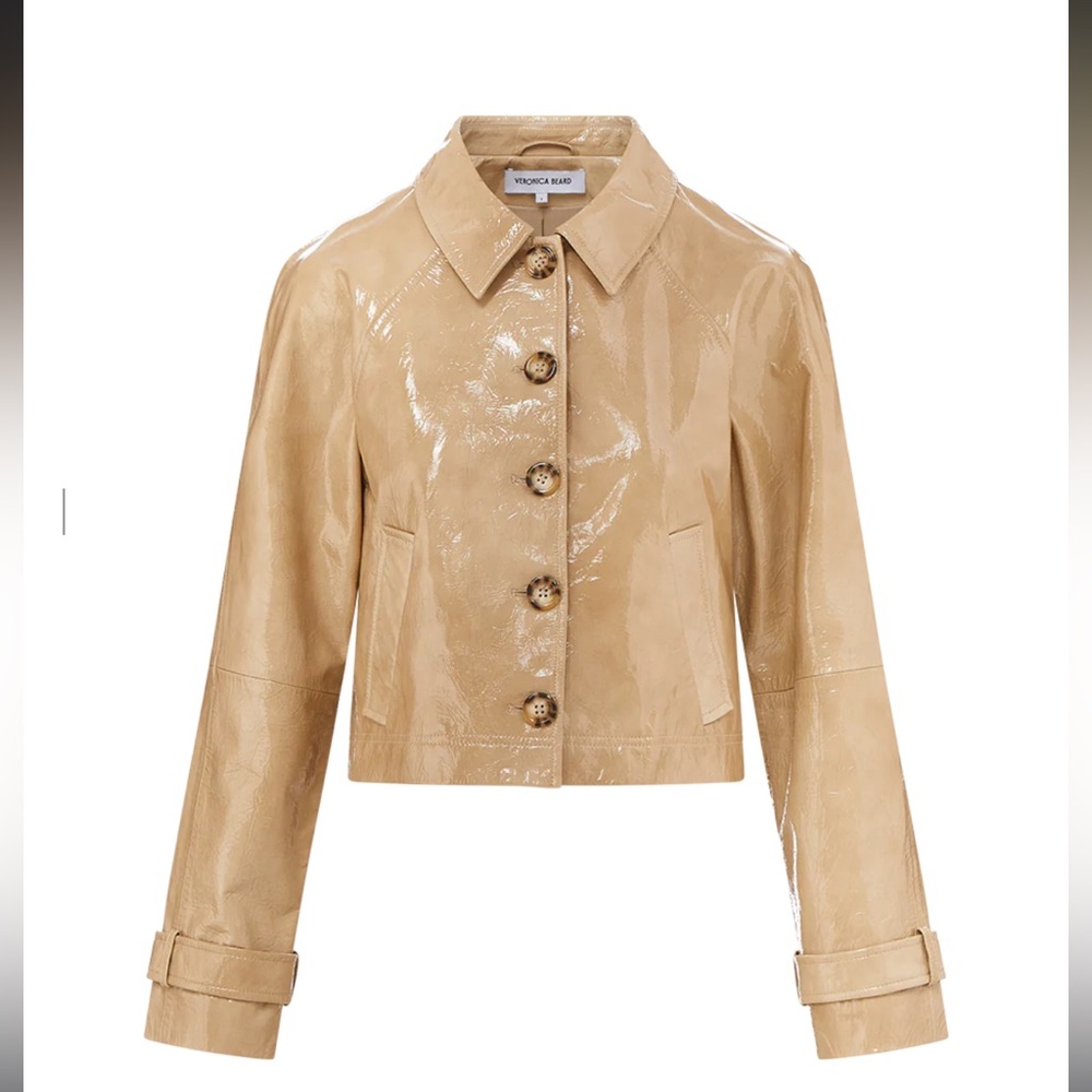 “””Brand New Veronica Bear !!Kian Coated Leather Jacket!!! Size Small